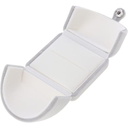 1 stuk sieraden geschenkdozen voor armband ketting armband kleine hangerdoos Single Ring Box grijze kleur