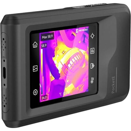 HIKMICRO PocketE Warmtebeeldcamera -20 tot 350 °C 96 x 96 Pixel 25 Hz Geïntegreerde LED-lamp, WiFi