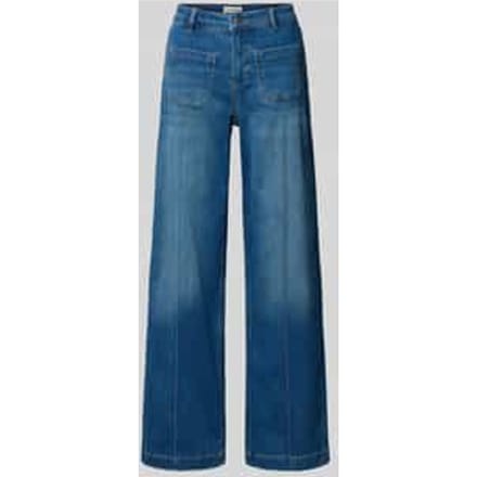 Jeans met wijde pijpen en steekzakken, model 'Mely'