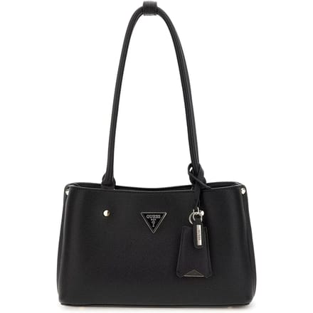 GUESS Schoudertas Meridian Girlfriend Satchel Black Zwart