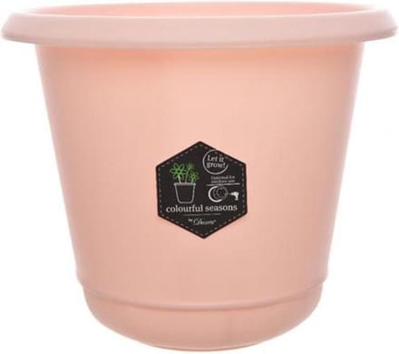 Desert Potten Serie - Plastic Flower Pot Soft Pink Dia24x22cm