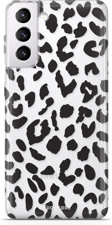 Fooncase Hoesje Geschikt voor Samsung Galaxy S22 Plus - Shockproof Case - Back Cover / Soft Case - Luipaard / Leopard print