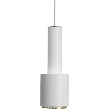 Artek - A110 hanglamp Hand Grenade - wit - wit - Ring Messing