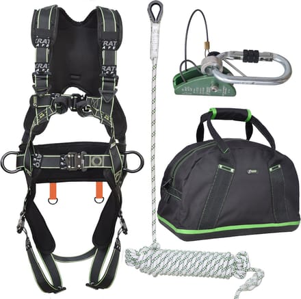 Kratos Complete set valbeveiliging Comfort - Daken / Afdalen 30mtr - Maat M-L