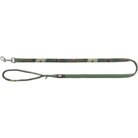 Trixie Hondenriem Mimetico Premium Met Neopreen Camouflage Bosgroen