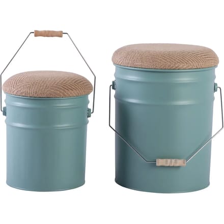 Leitmotiv Kruk Buckets - Grijsjade - Ø31cm - Scandinavisch