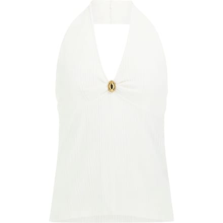 GUESS Kathleen Halter Top White Peaks Taglia: XL | Canottiere Outlet | Donna | Bianco