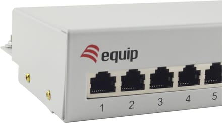Patchpanel 12x RJ45 Cat6 Desktop grau