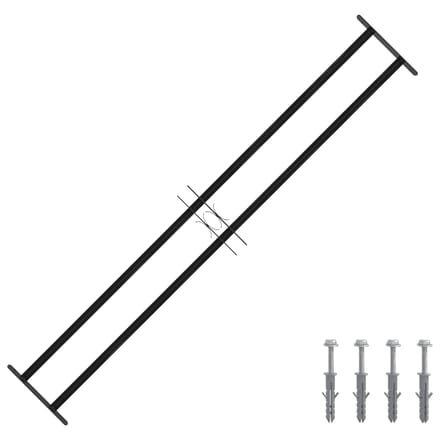 vidaXL - Raam - Beveiligings - Grille - 176 - x - 30 - cm - Gegalvaniseerd - staal