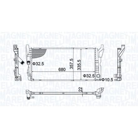 Radiator MAGNETI MARELLI 350213202900