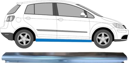 Reparatie dorpel voor Volkswagen Golf Plus 2005-2013 / Links = Rechts