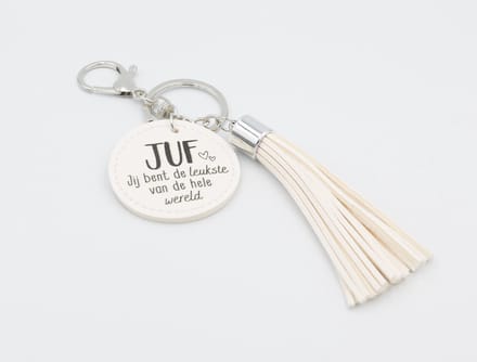 Sleutelhanger /Tashanger +Tassel / Kwast Juf