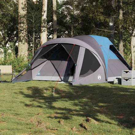 vidaXL - Tunneltent - 6-persoons - waterdicht - blauw