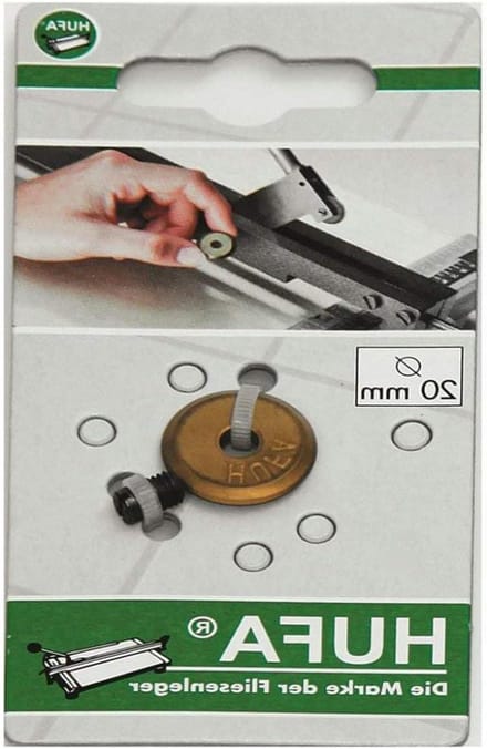 Snijwiel Set - Reserveonderdeel As - Tegels Snijden - Titanium Nitriet Coating - Ø20mm