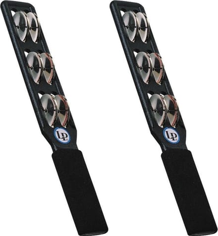 Latin Percussion Jingle Stick LP 180 zwart, Steel - Jingle bells