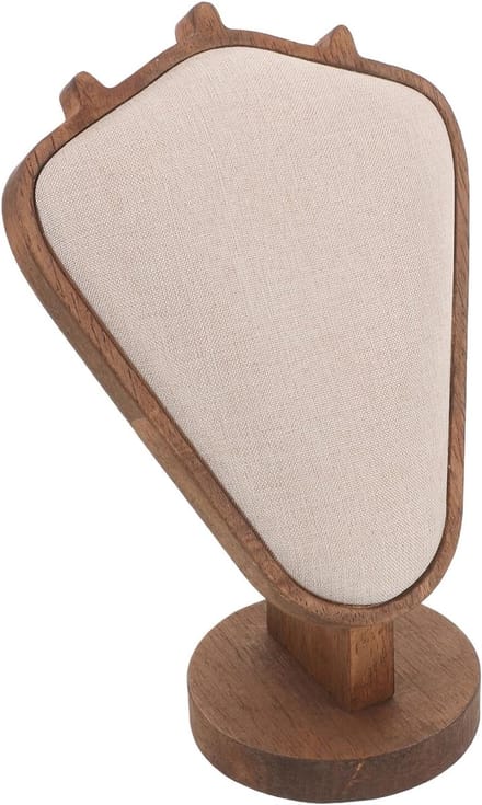 Sieraden Display Stand - Hanger Bust - Snel Presenteren - Natuurlijk Hout - 22x15x9 cm - Multicolor