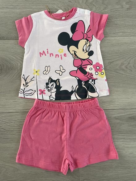 Minnie Mouse - shortama - 100% katoen - maat 80 - Roze - Pyjama
