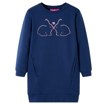 vidaXL - Kinderjurk - 104 - marineblauw