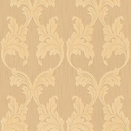 Textiel look behang Profhome 956283-GU textiel behang gestructureerd in textiel look mat oranje beige 5,33 m2