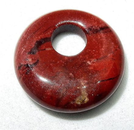 Mini Donut Hanger Jaspis Rood