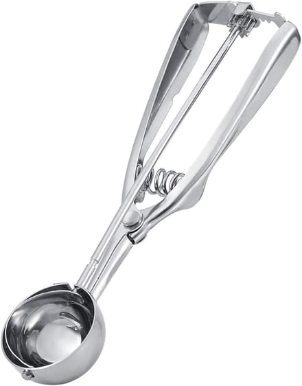 Professionele RVS IJslepel met Antislip Handvat voor IJs, Cupcakes en Koekjes - 4CM