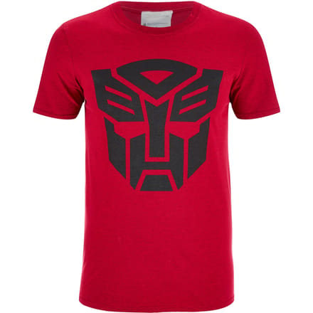 Transformers Transformers Zwart Emblem Heren T-Shirt -Rood - S