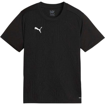 Puma Kinder/Jonge gestempelde jacquard reguliere jersey (Zwart)