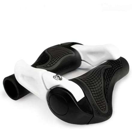 Mountainbike handvatten Stuurgreepuiteinde LOCK-ON Ergonomische fietsaccessoires wit