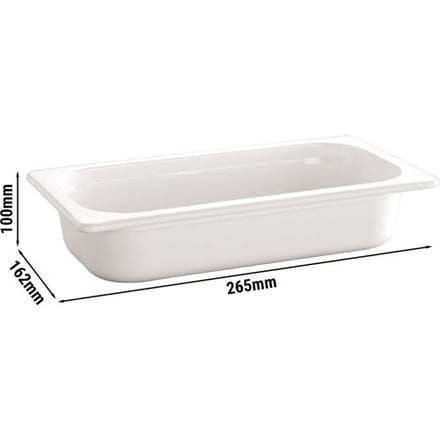 GGM Gastro (6 Stück) Melamin-Behälter GN 1/4 - ECOLINE - 1,9 Liter - Höhe: 100mm