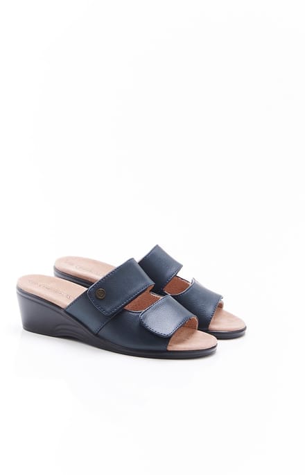 Damart - Piedical muiltjes met volledige opening - Dames - Blauw - 37