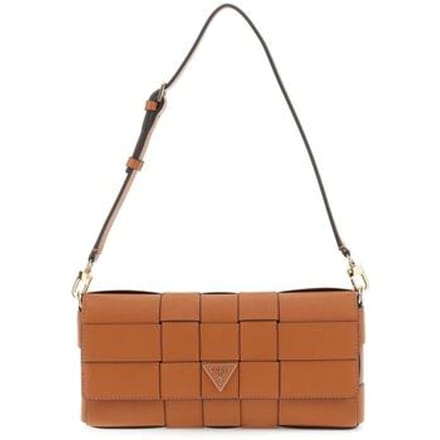 GUESS Schoudertas Maylee Flap Shoulder Bag Caramel Lichtbruin