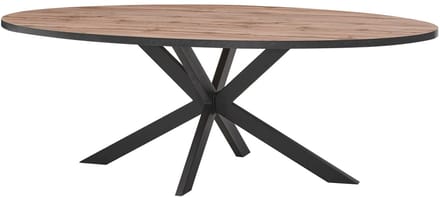 Belfurn - Eetkamertafel ovaal 220x110 cm Etienne in mango eik decor