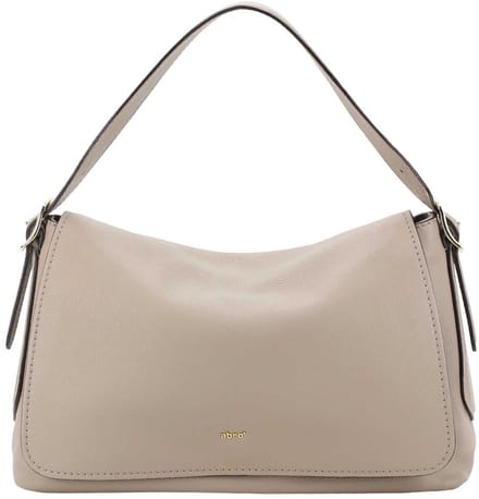 abro schoudertas Leather Agave Shoulder Bag Carina Siena Taupe