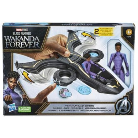 Hasbro Marvel Black Panther Figuur 15cm met voertuig Actiefiguren en superhelden
