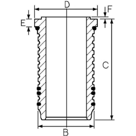 Goetze Engine Voering, cilinderkop GOETZE 15-676420-00