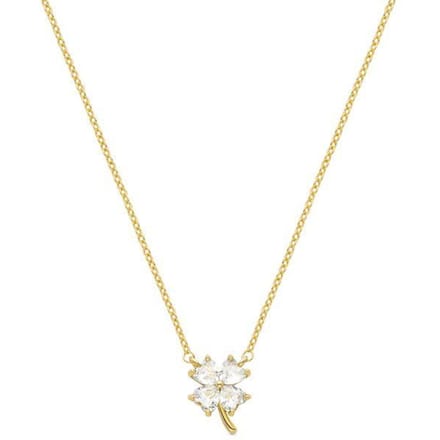 Luxenter collier van 18K geelgoud afgewerkt met briljant zirkonia - Trak