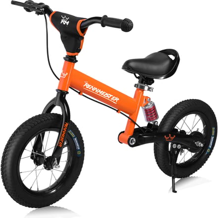 Rennmeister Loopfiets – in Hoogte Verstelbaar – 3-5 Jaar Oranje