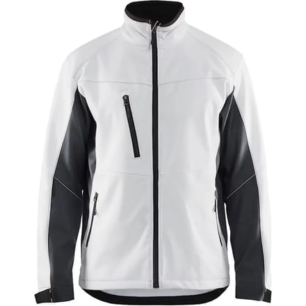 Blaklader 4950 Softshell Jack Wit/Donkergrijs maat S