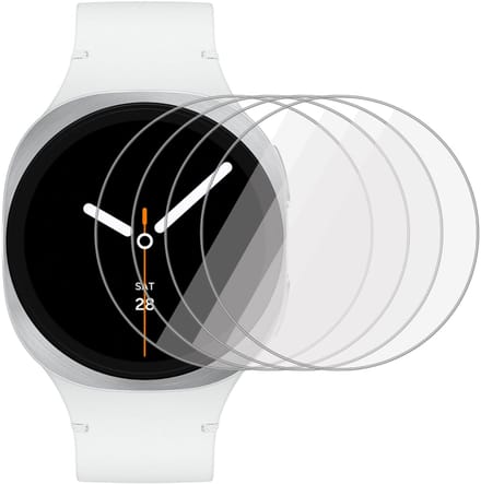 4x TechNow Screenprotector geschikt voor Samsung Galaxy Watch 8 44mm Screenprotector - Gehard Glas - Rounded - Proteqt+