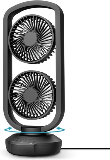 Thuys – Tafelventilator Kleine – Torenventilator 40Cm – 3 Snelheden – 105° Oscillatie – 3 – Timer Functie – Draagbare Ventilator