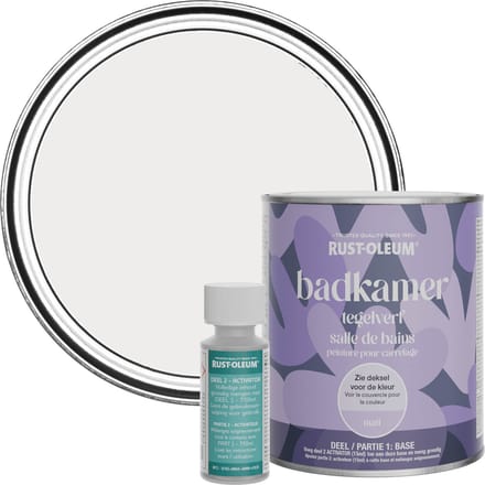 Rust-Oleum Grijs Badkamer Tegelverf Matt - Fleur 750ml