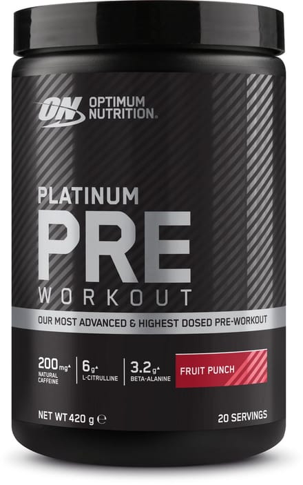 Optimum Nutrition Platinum Pre-Workout - Fruit Punch - Pre Workout - 420 gram (20 doseringen)