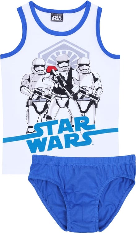 Set, wit-blauw ondergoed voor jongens - STAR WARS / 104