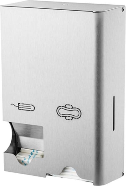 Maandverband- & tampondispenser klein RVS