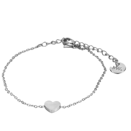 Heart Armband Zilver