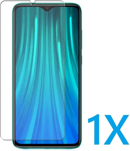 Glasplaatje Geschikt voor: Xiaomi Redmi Note 8T - 1x Screenprotector - screen protector - glas - bescherm - beschermglas