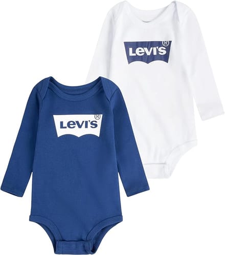 Levi´s ® Kids 2pk Batwing Lichaam Veelkleurig 0-6 Months Jongens