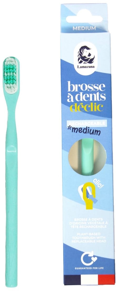 Lamazuna Toothbrush medium water green 1 Stuks
