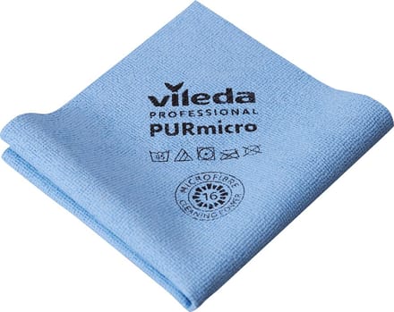 Vileda microvezeldoek Purmicro Active | pak van 5 stuks | blauw