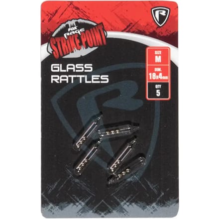 Fox Rage Strike Point Glass Rattles (5 pcs) - Maat : Medium - 18x4mm